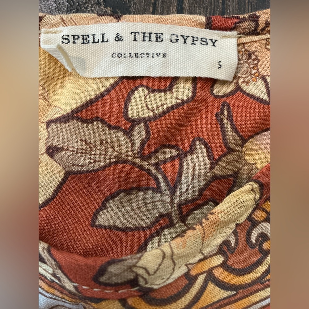 Spell and the Gypsy Amethyst Blouse Amber Size S - Picture 4 of 9
